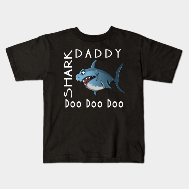 Daddy shark gift for father's Kids T-Shirt by Adel dza